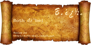 Both Ábel névjegykártya