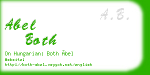 abel both business card